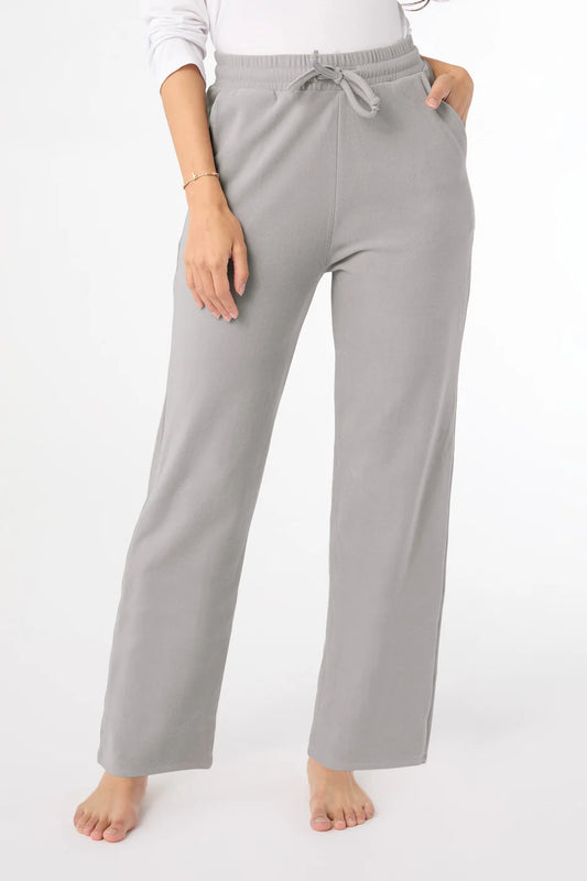 Weekend Brushed Wide Leg Pant Gray