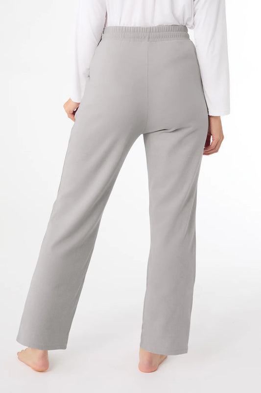 Weekend Brushed Wide Leg Pant Gray