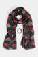 Cardinal Scarf + Bracelet Set