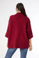 Heavenly-Luxe Elbow Sleeve Funnel Neck