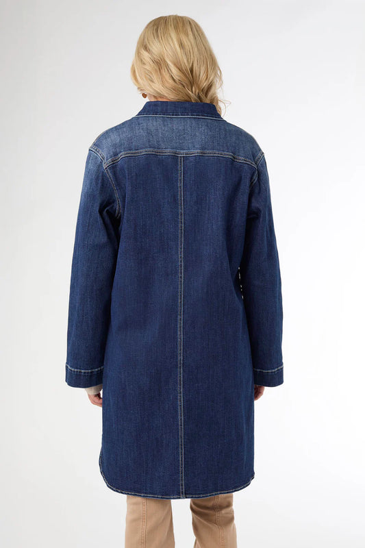 Bambu Soft Button Front Long Shacket