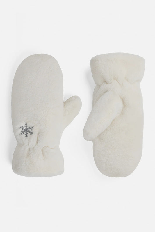 Embroidered Snowflake Mittens