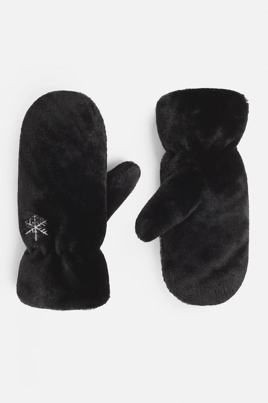 Embroidered Snowflake Mittens