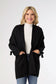 Heavenly Lux Bow Sleeve Cardiagn Black