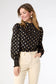 Darina Metallic Blouse Black/Gold