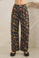 Mineral Washed Floral Denim Barrel Pants: DK DENIM