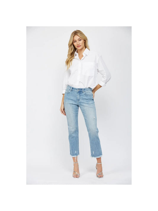 Mica Mid Rise Cigarette Crop