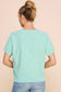 Short Sleeve Diamond Pointelle Top: Coral Rose