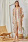 PLUS SIZE Beautiful Floral Printed Kimono: Beige / 2X/3X