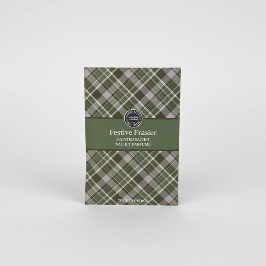 Festive Frasier Plaid Sachet - 9 Pack | Christmas Gift
