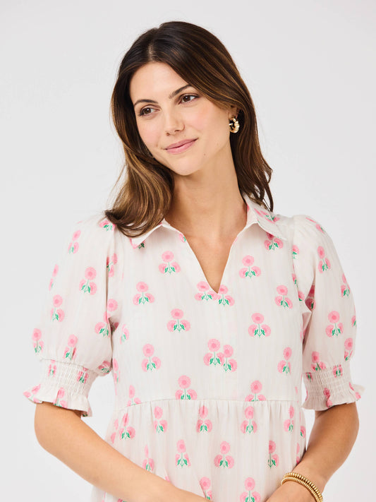 Molly Dress | Sweetbriar Stripe Pink
