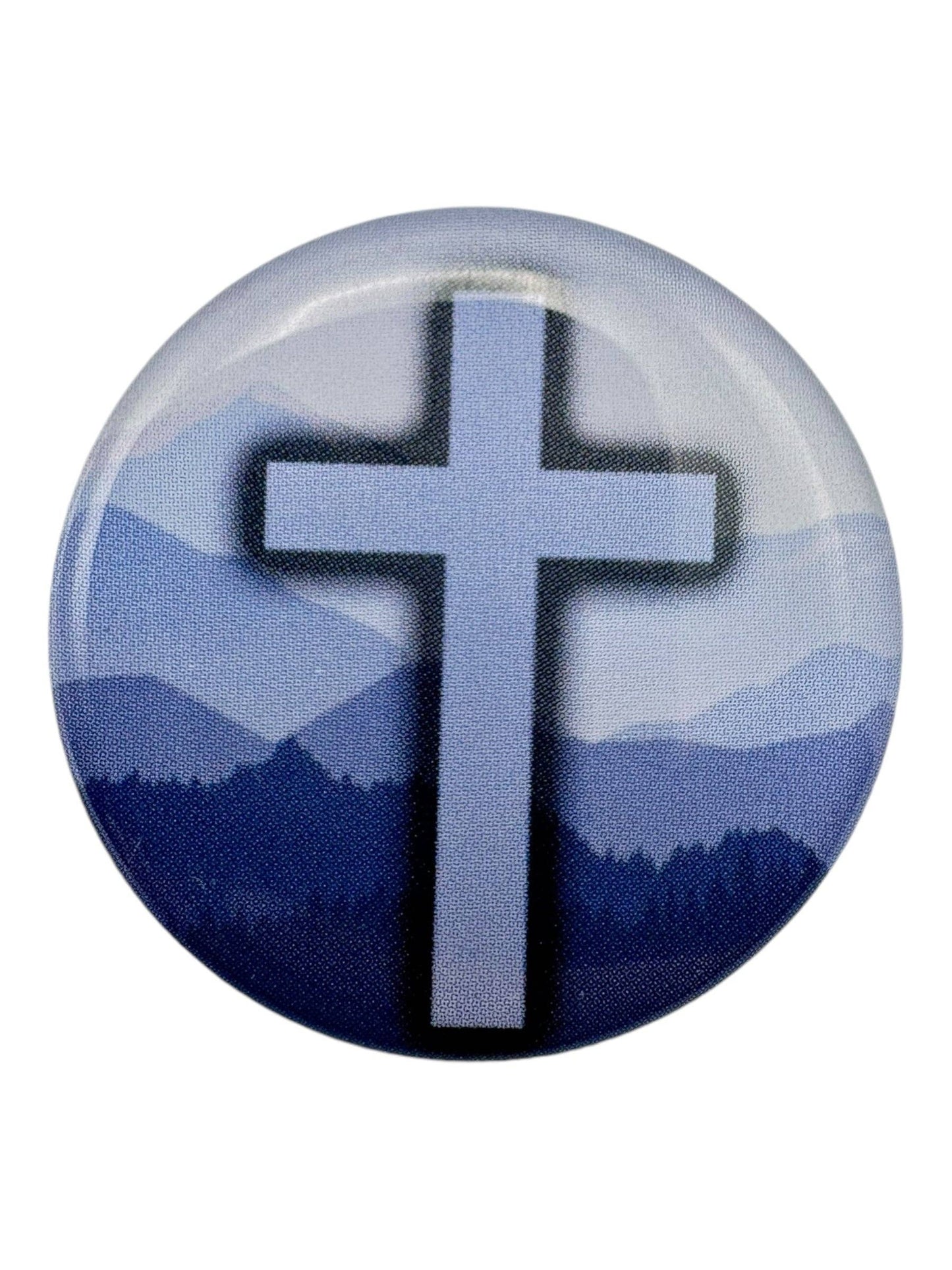 Tap To Pray - Prayer Tag Stickers: Blue Mountains + Cross