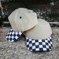 Canvas Front Checkered Bill Magna Pony® Cap: Brown/Tan