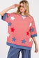 STRIPED AMERICANA OVERSIZED TOP : RED/BLUE/WHITE