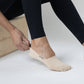 CLOUD Premium Organic Terry No Show Socks: Organic Black / M