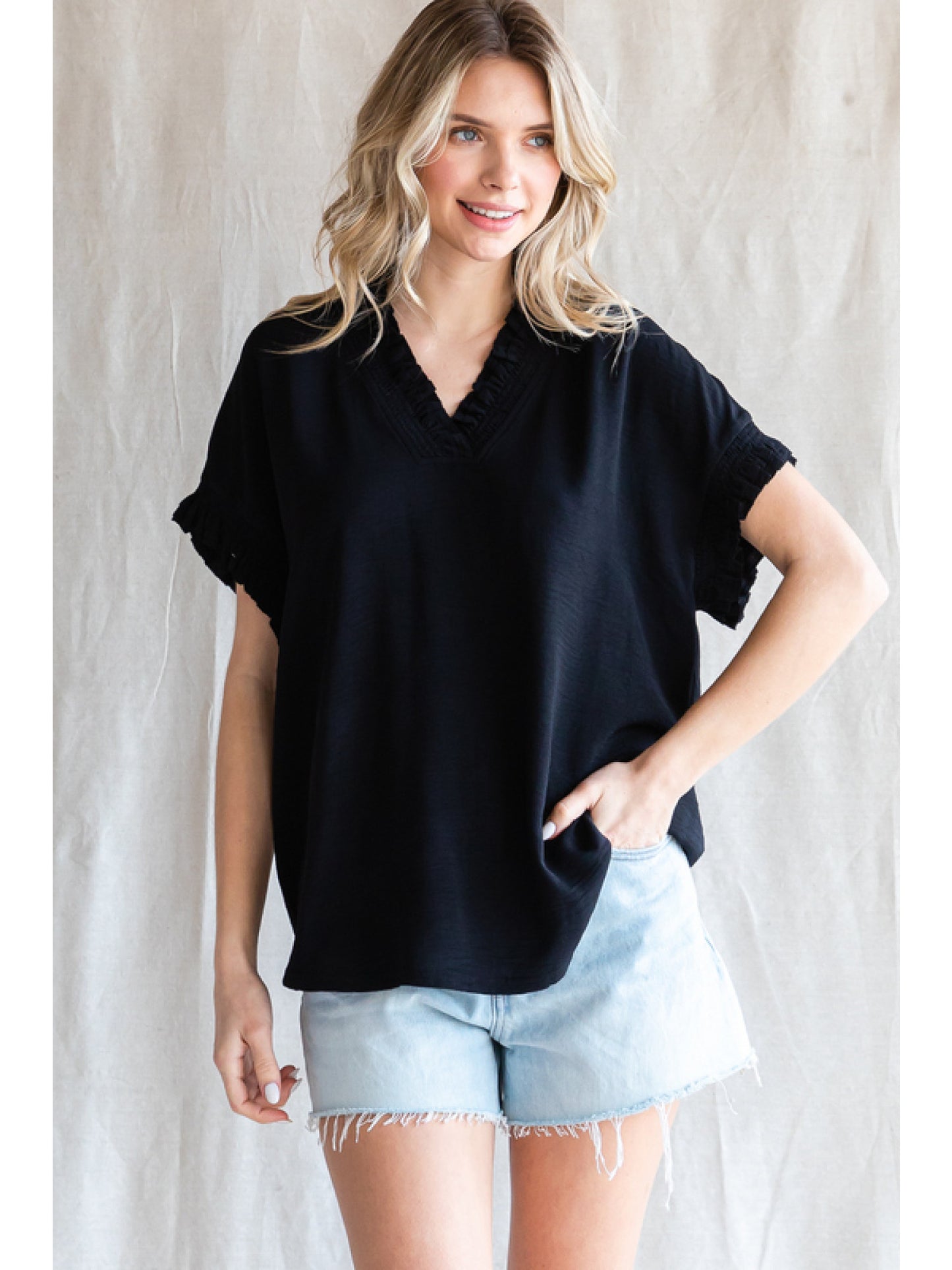 Jodifl Black Blouse