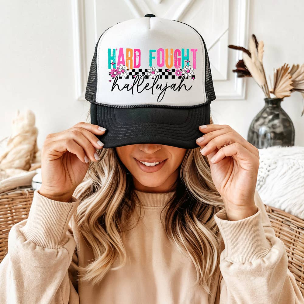 Hard Fought Hallelujah Retro DTF Heat Transfer: Adult