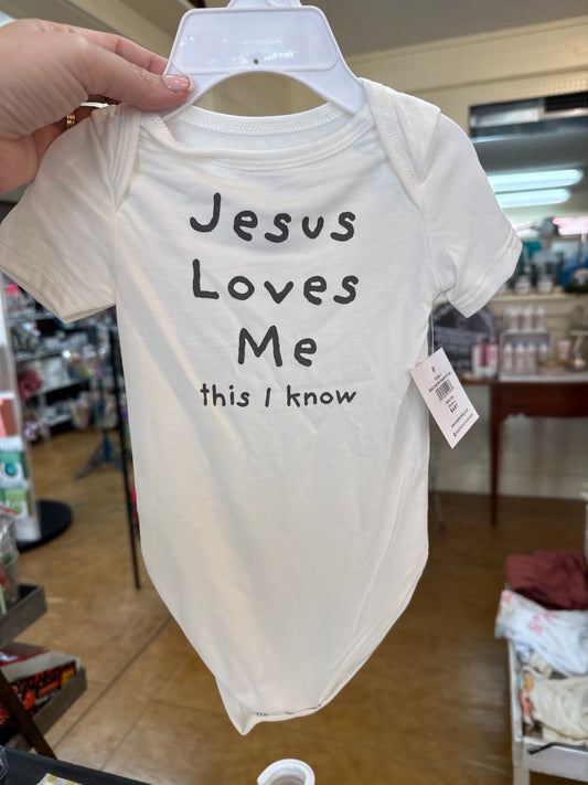 Jesus Loves me onesie
