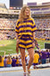 Gameday Stripe Lightweight Sweater Lounge Set: PURPLE/YELLOW