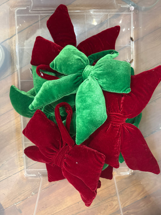 Velvet bows