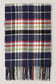 Giant Check Cashmere Feel Muffler Scarf: 07-6/IVORY / One Size