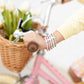 Jesus Bracelets - Group Packs: White (25 Pack) / Medium