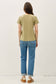 BAMBOO/MODAL BASIC ROUND NECK T-SHIRT: NATURAL