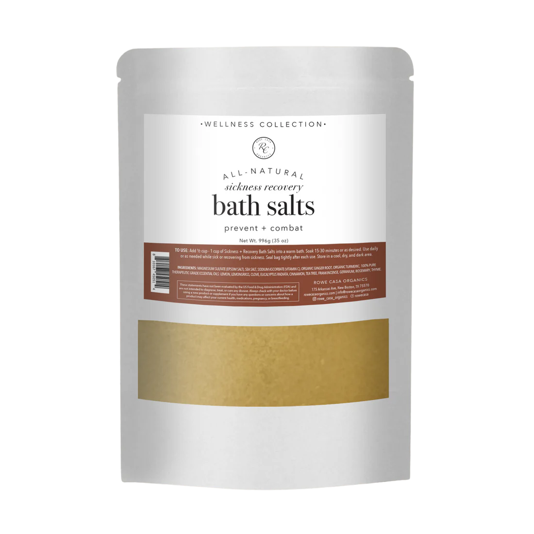 Rowe Casa sickness recovery bath salts