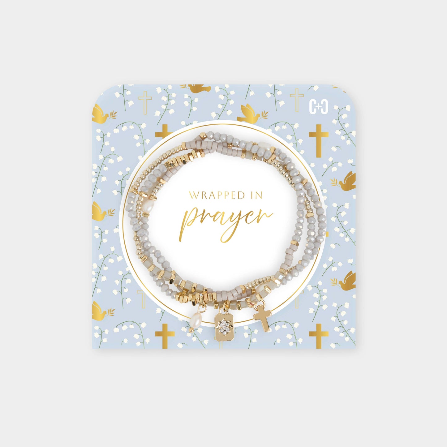 Wrapped in Prayer Bracelet: Perriwinkle
