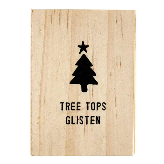 Ceramic Figurine Pine Wood Box - Tree