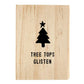 Ceramic Figurine Pine Wood Box - Tree