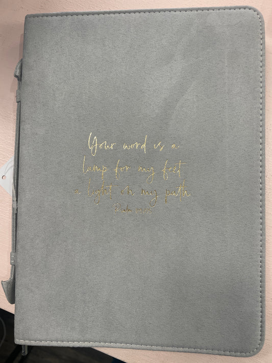 Simply Faith Bible Cover blue Psalm 119:105
