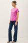 BAMBOO/MODAL BASIC ROUND NECK T-SHIRT: NATURAL