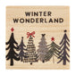 Treasure Box Earrings - Winter Wonderland: Wipe Clean with Dry Cloth / Pinewood, Glass, Zinc Alloy, Paper