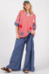 STRIPED AMERICANA OVERSIZED TOP : RED/BLUE/WHITE