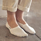 CLOUD Premium Organic Terry No Show Socks: Organic Black / S