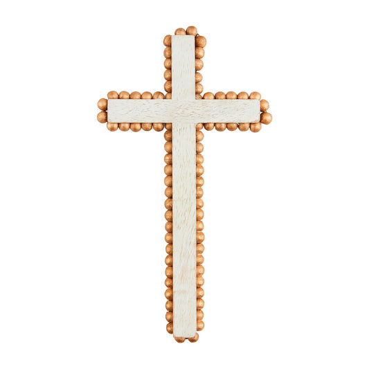 Medium Gold Beaded Cross Sitter