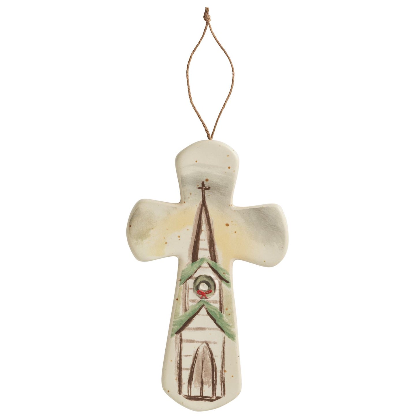 ANGEL CERAMIC NATIVITY CROSS