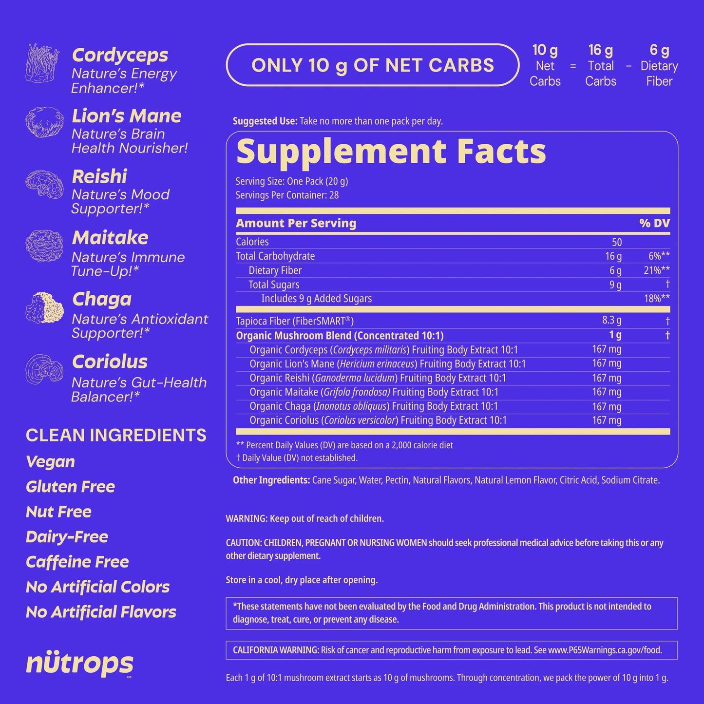 Nütrops Adult Functional Nootropics Gummies, 3 Servings