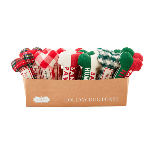 Mud Pie Dog Toy - Stuffed Bones
