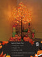 Fall Maple Tree, Warm White LEDs, Indoor/Outdoor Autumn Decoration: 6-Foot