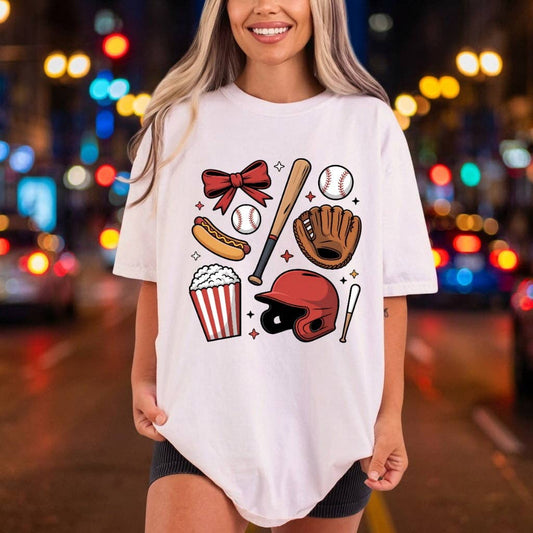 Baseball Game Day Design | DTF Transfer Ready to Press | Retro DIY Heat Transfer: Universal Color Design / 12inch