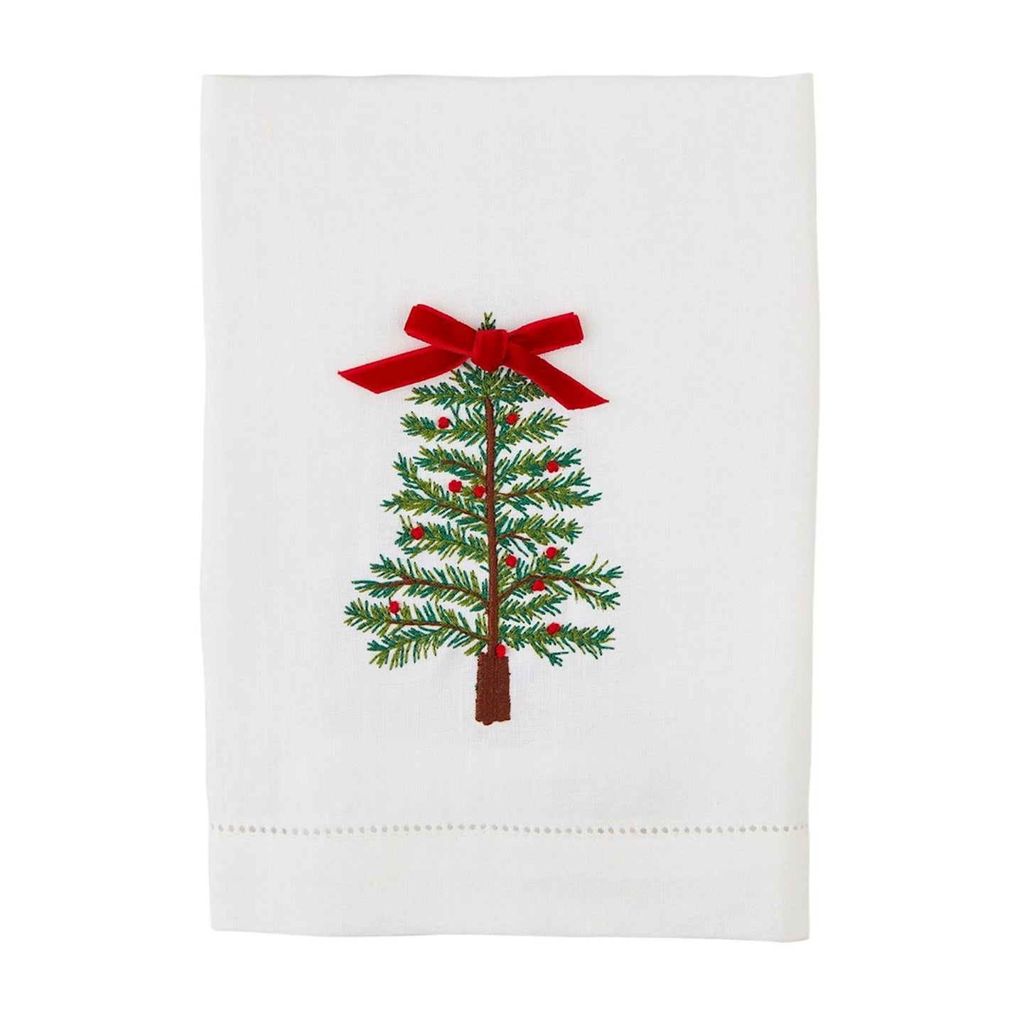 Single Tree Embroidered Towel - Mud Pie