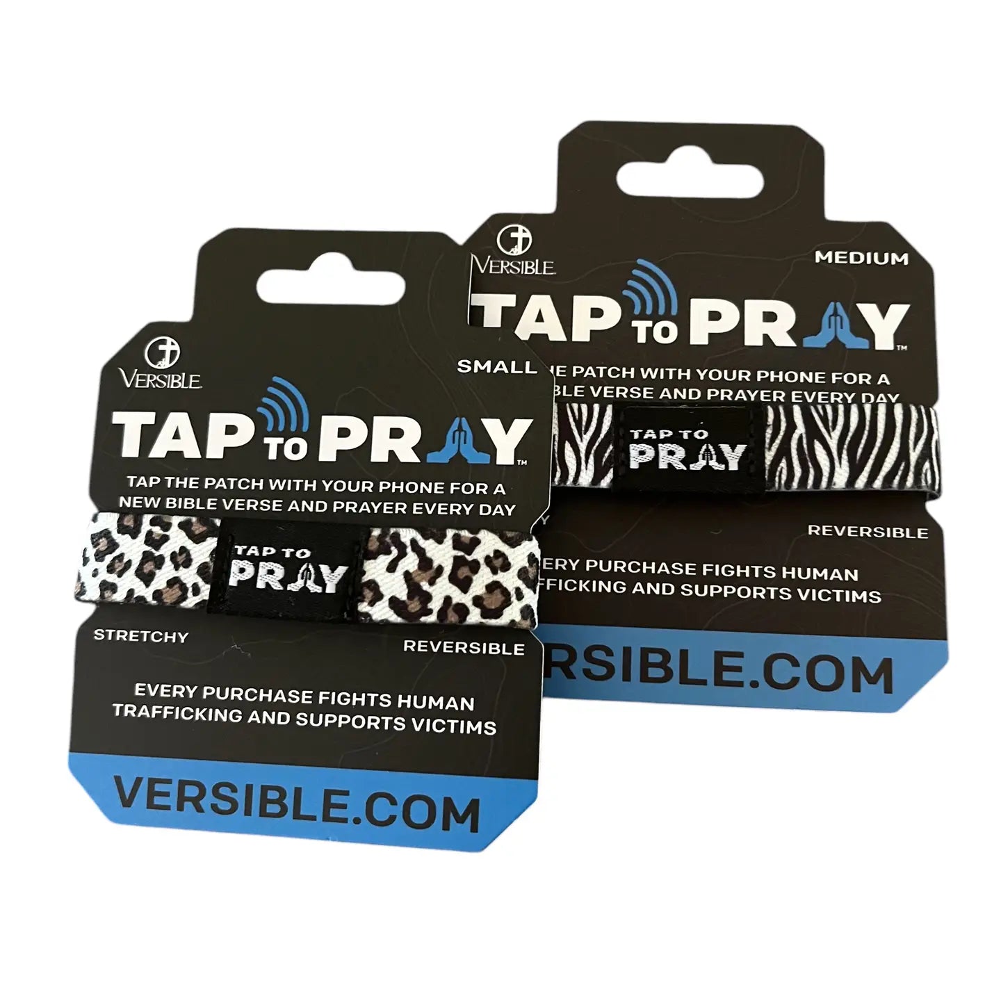 Tap to Pray stretch bracelets