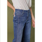 Bambu Soft Wide Ankle with Front Seam: Medium Denim