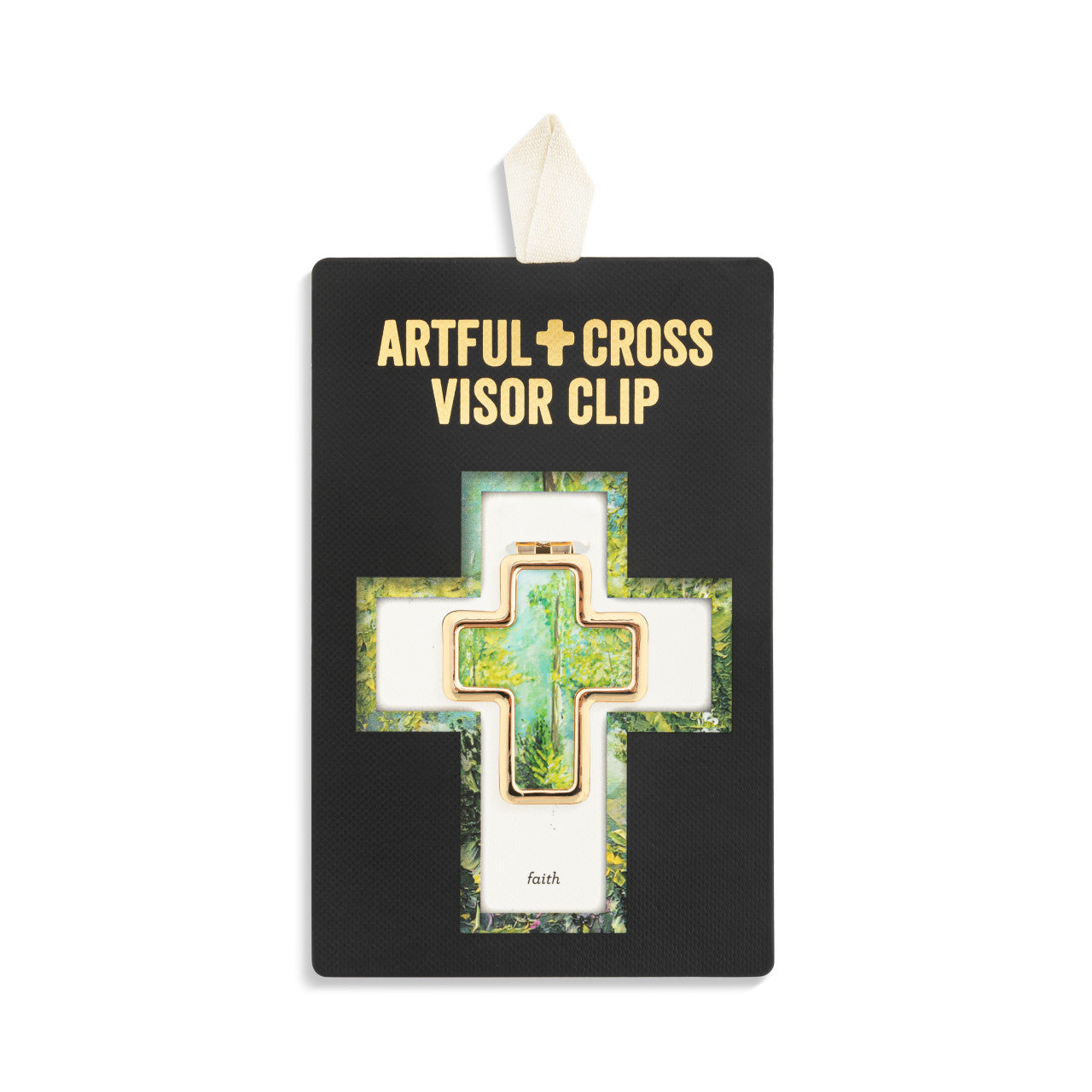 Artful Cross Faith Visor Clip - 39x48mm