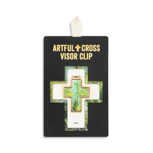 Artful Cross Faith Visor Clip - 39x48mm