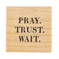 Treasure Box Earrings - Pray. Trust. Wait.