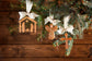 Nativity Gold Acrylic Ornament