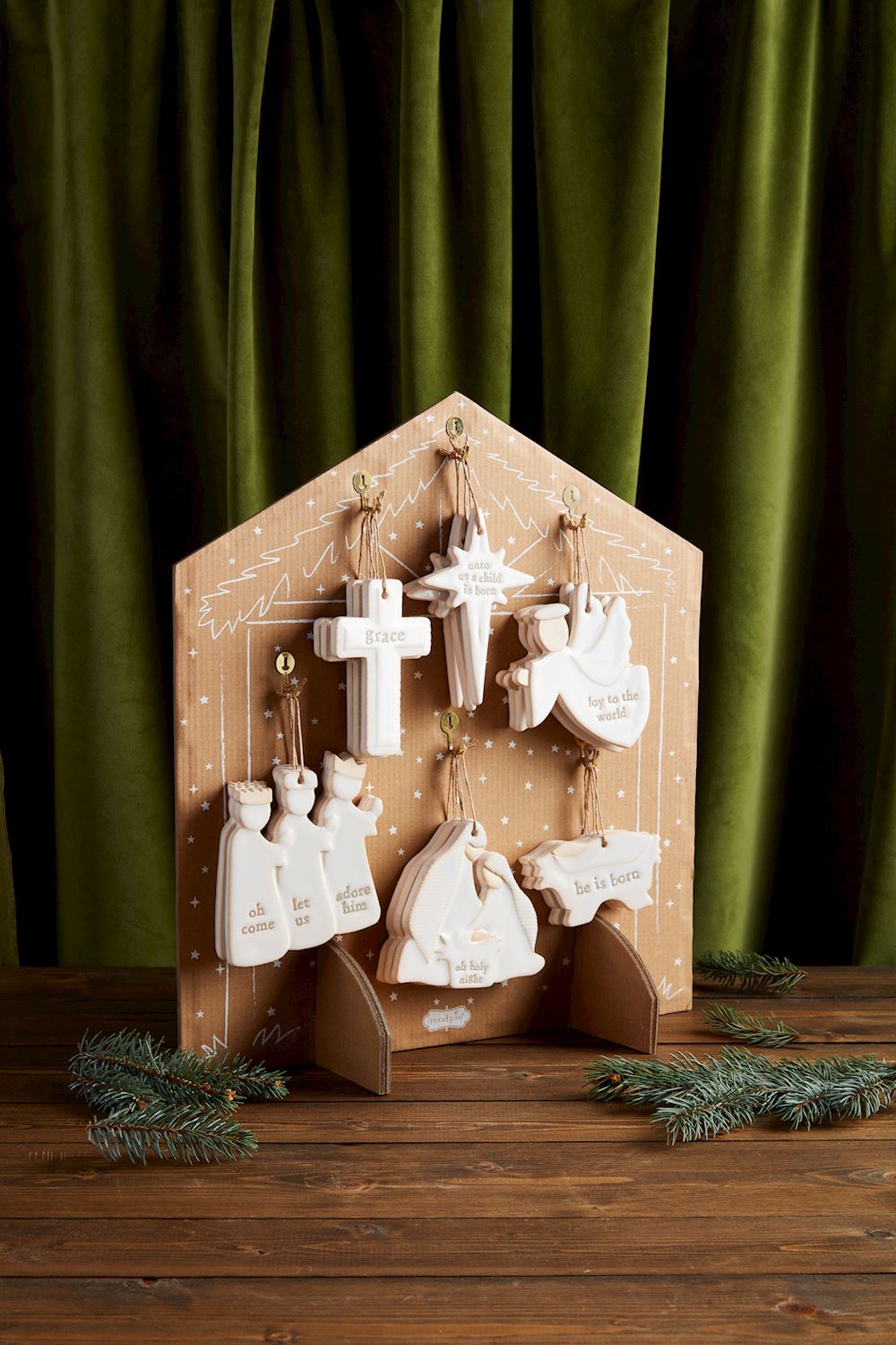 Mud Pie Nativity Ornaments